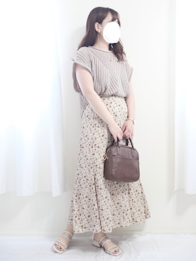 「ぽっちゃり、夏」｜「アイテム（その他）」を使った、nae＊°さん（レディース・154cm）の夏コーディネート