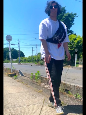 「Moonage Devilment（ムーンエイジデビルメント）のアイテム」を使った、jさん（メンズ・172cm）の春コーディネート