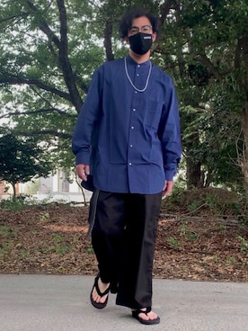 「Moonage Devilment（ムーンエイジデビルメント）のアイテム」を使った、jさん（メンズ・172cm）の夏コーディネート