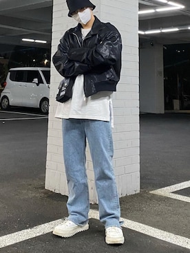 「ZARA MAN」｜OIO.designさん（メンズ・178cm）の冬コーディネート
