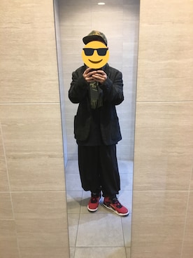 「COMME des GARCONS（コムデギャルソン）のアイテム（テーラードジャケット）」を使った、Shoさん（メンズ・168cm）の冬コーディネート