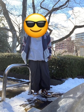 「ROTHCO（ロスコ）のアイテム（キャップ）」を使った、Shoさん（メンズ・168cm）の冬コーディネート