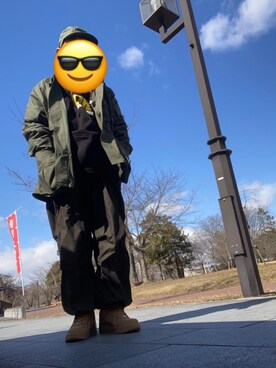「ROTHCO（ロスコ）のアイテム（キャップ）」を使った、Shoさん（メンズ・168cm）の冬コーディネート