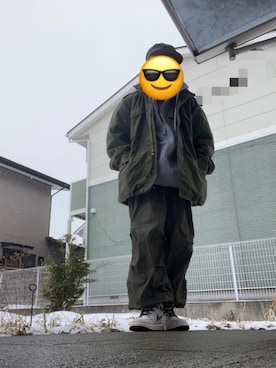 「ROTHCO（ロスコ）のアイテム（キャップ）」を使った、Shoさん（メンズ・168cm）の冬コーディネート