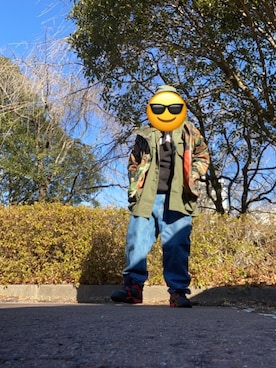 「ROTHCO（ロスコ）のアイテム（キャップ）」を使った、Shoさん（メンズ・168cm）の冬コーディネート