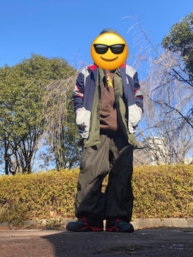 「ROTHCO（ロスコ）のアイテム（キャップ）」を使った、Shoさん（メンズ・168cm）の冬コーディネート