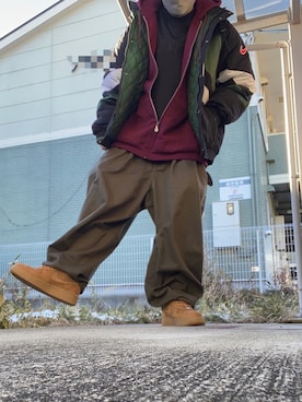 「SUBWARE（サブウェア）のアイテム」を使った、Shoさん（メンズ・168cm）の冬コーディネート