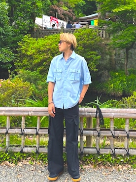 「アイテム（スニーカー）」を使った、にゅさん（メンズ・171cm・10代）の夏コーディネート
