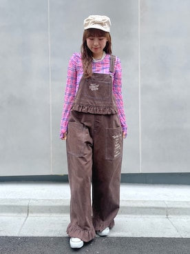 「HELLO.SANFRANCISCO（ハローサンフランシスコ）のアイテム」を使った、momoさん（レディース・160cm）の夏コーディネート