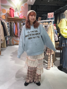 「ニット/セーター」｜momoさん（レディース・160cm）の冬コーディネート