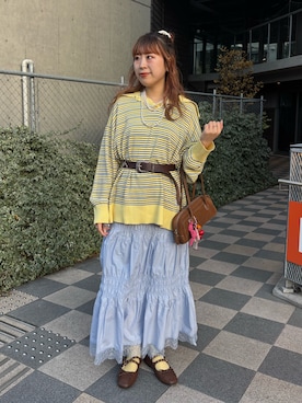 momoさん（レディース・160cm）の春コーディネート