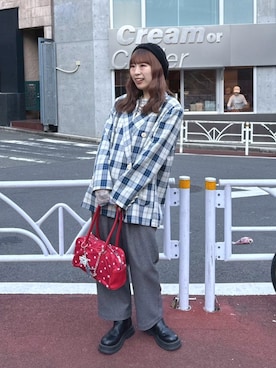 momoさん（レディース・160cm）の冬コーディネート