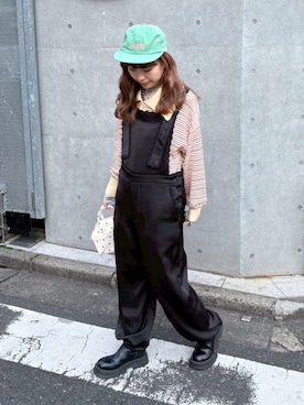 「HELLO.SANFRANCISCO（ハローサンフランシスコ）のアイテム（バッグ）」を使った、momoさん（レディース・160cm）の春コーディネート