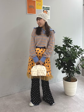 「HELLO.SANFRANCISCO（ハローサンフランシスコ）のアイテム」を使った、momoさん（レディース・160cm）の春コーディネート