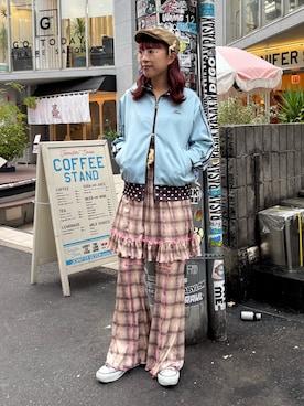 「アイテム（ボディバッグ/ウエストポーチ）」を使った、momoさん（レディース・160cm）の秋コーディネート