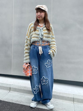 「HELLO.SANFRANCISCO（ハローサンフランシスコ）のアイテム」を使った、momoさん（レディース・160cm）の夏コーディネート