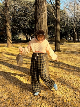 momoさん（レディース・160cm）の冬コーディネート