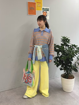 「HELLO.SANFRANCISCO（ハローサンフランシスコ）のアイテム」を使った、momoさん（レディース・160cm）の春コーディネート