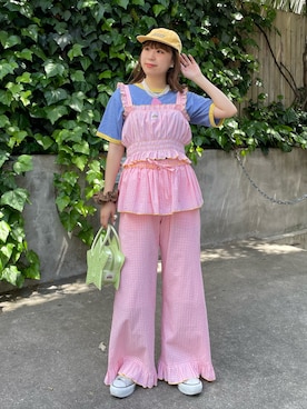 「CIAOPANIC TYPY（チャオパニックティピー）のアイテム」を使った、momoさん（レディース・160cm）の春コーディネート