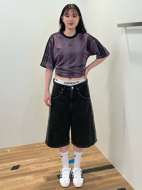 アディダスオリジナルス　デニムショートパンツ レディース 【adidas】 アディダス W DENIM FBIRD SHORTS