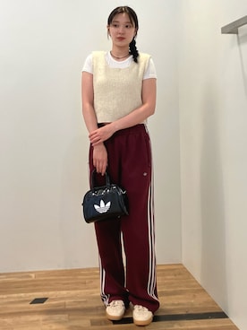 「アディダスオリジナルス」｜「アイテム（ショルダーバッグ）」を使った、OYさん（レディース・161cm）の夏コーディネート