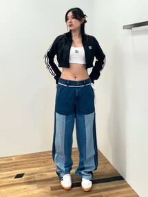 【ADIDAS】パッチワークストレートレッグ adidas（アディダス）の「KSENIASCHNAIDER パッチワーク