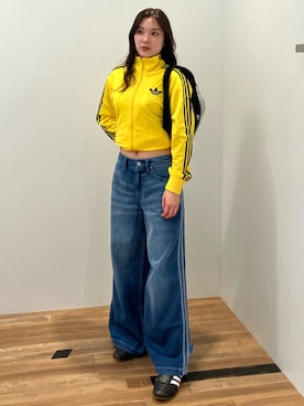 「アイテム（ジャージ）」を使った、OYさん（レディース・161cm）の秋コーディネート