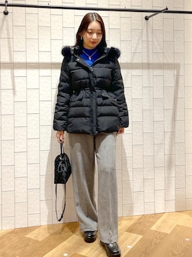 「アイテム（ローファー）」を使った、bnbn419さん（レディース・164cm）の冬コーディネート