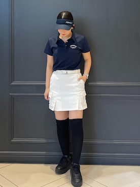 「アイテム（ポロシャツ）」を使った、bnbn419さん（レディース・164cm）の夏コーディネート