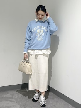 「Champion（チャンピオン）のアイテム」を使った、bnbn419さん（レディース・164cm）の春コーディネート