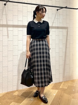 「アイテム（ローファー）」を使った、bnbn419さん（レディース・164cm）の夏コーディネート