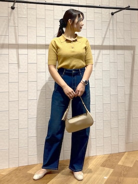「アイテム（ポロシャツ）」を使った、bnbn419さん（レディース・164cm・20代）の夏コーディネート