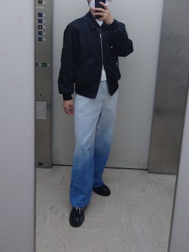 「アイテム（ブルゾン）」を使った、かなかなさん（メンズ・170cm）の春コーディネート