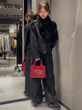 「アイテム（ハンドバッグ）」を使った、Hana.coさん（レディース・158cm）の秋コーディネート