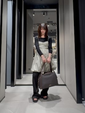 「ARMANI EXCHANGE（アルマーニエクスチェンジ）のアイテム」を使った、Hana.coさん（レディース・158cm）の春コーディネート