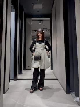 「ARMANI EXCHANGE（アルマーニエクスチェンジ）のアイテム」を使った、Hana.coさん（レディース・158cm）の春コーディネート