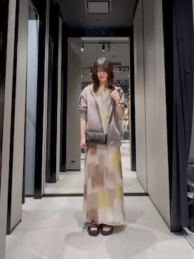 「ARMANI EXCHANGE（アルマーニエクスチェンジ）のアイテム」を使った、Hana.coさん（レディース・158cm）の春コーディネート