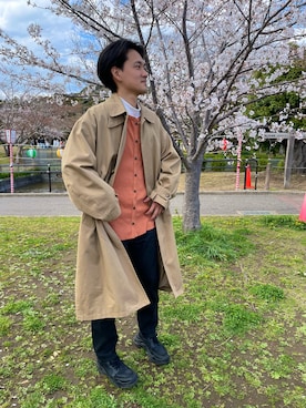 「SEVENDAYS=SUNDAY（セブンデイズサンデイ）のアイテム（ジャケット/アウター）」を使った、泥団子 輝美さん（メンズ・170cm）の春コーディネート