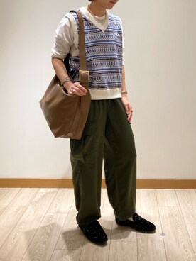 「PANIER（パニエ）のアイテム」を使った、ishiさん（レディース・154cm）の秋コーディネート