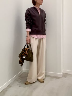 「アイテム（財布/小物）」を使った、ishiさん（レディース・154cm）の秋コーディネート