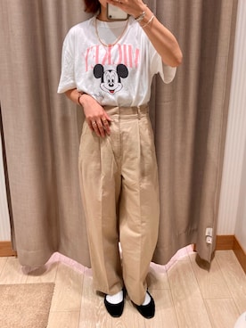 「ミッキー」｜ishiさん（レディース・154cm）の秋コーディネート