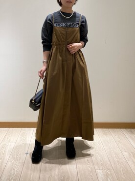 「PANIER（パニエ）のアイテム」を使った、ishiさん（レディース・154cm）の秋コーディネート