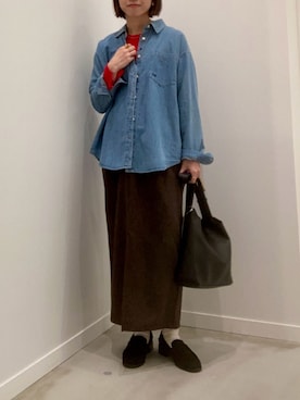 「着回しコーデ」｜ishiさん（レディース・154cm）の冬コーディネート