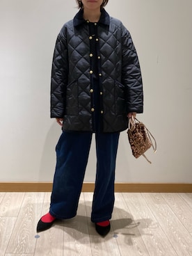 「GEVACO」｜「アイテム（アクセサリー）」を使った、ishiさん（レディース・154cm）の秋コーディネート