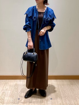 「アイテム（タンクトップ）」を使った、ishiさん（レディース・154cm）の夏コーディネート