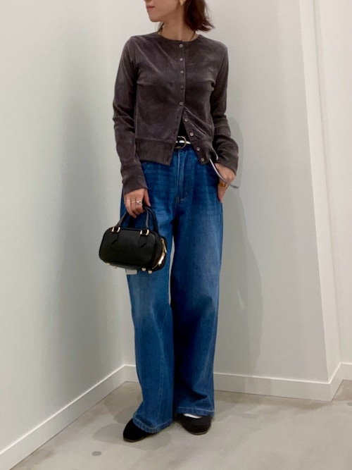 FREDY & GLOSTER イオンレイクタウン店ishiさんのカーディガン/ボレロ「シアーフロッキーコンパクトカーディガン(fredy emue|フレディエミュ)」を使ったコーディネート