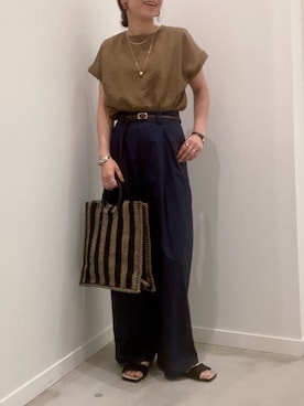 「JETEE（ジュテ）のアイテム」を使った、ishiさん（レディース・154cm）の夏コーディネート
