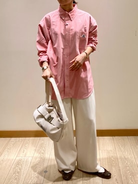 「GEVACO」｜「アイテム（バッグ）」を使った、ishiさん（レディース・154cm）の秋コーディネート