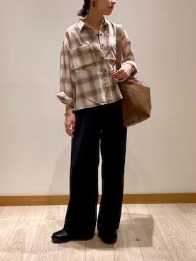 「アイテム（タンクトップ）」を使った、ishiさん（レディース・154cm）の夏コーディネート