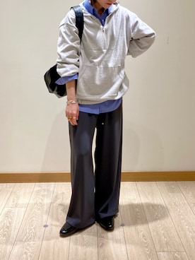 「大人カジュアルコーデ」｜「アイテム（その他シューズ）」を使った、ishiさん（レディース・154cm）の春コーディネート